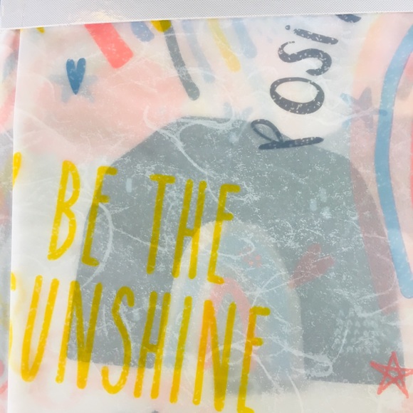 Splash Multicolor Inspirational Shower Curtain - Picture 5 of 10